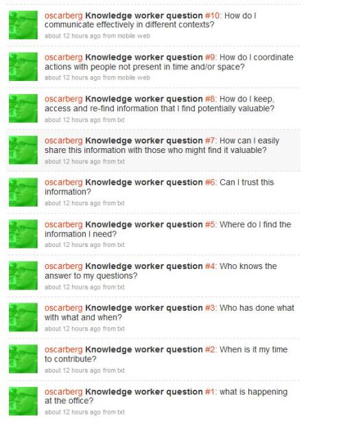 knowledge worker questions